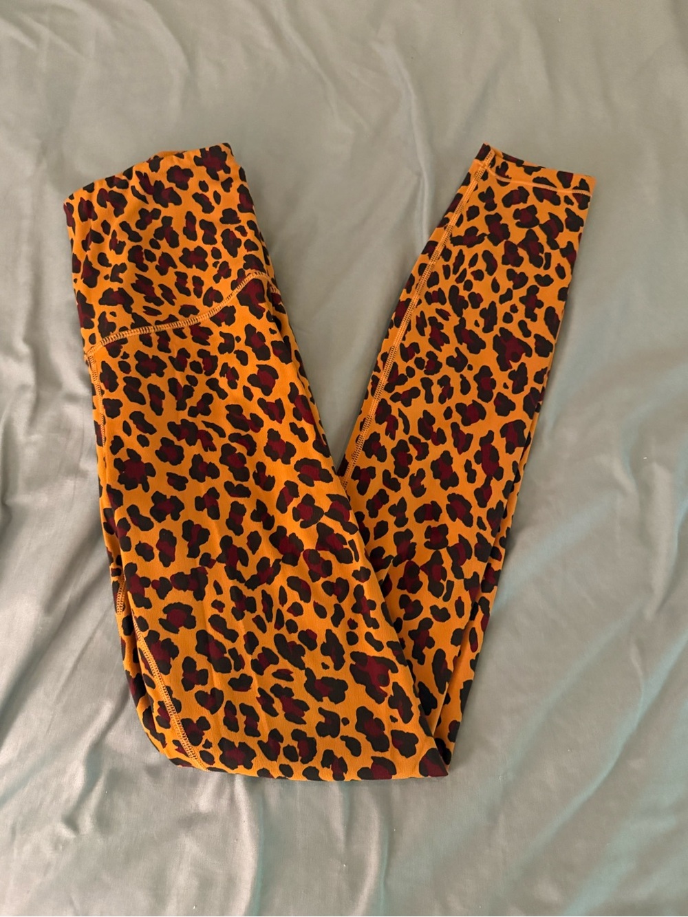 Varley High Rise Leopard Print Leggings XS